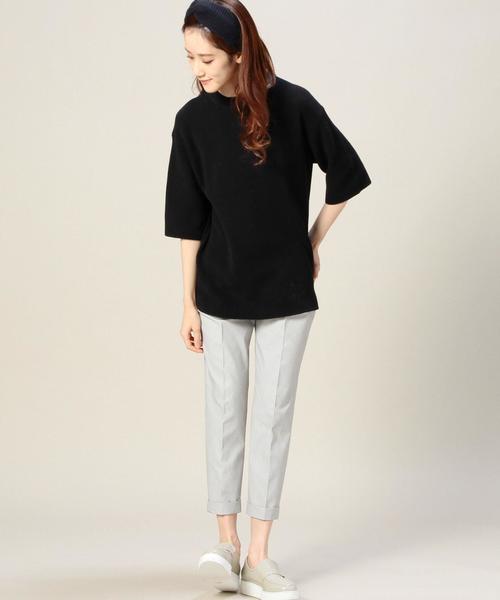 BEAUTY&YOUTH UNITED ARROWS（ビューティーアンドユースユナイテッドアローズ）の「BYTF ウエストゴム9分丈パンツ◆（その他パンツ・レディース・その他1/ブラック/ベージュ/ホワイト・LARGE/SMALL/MEDIUM）」の9枚目の写真