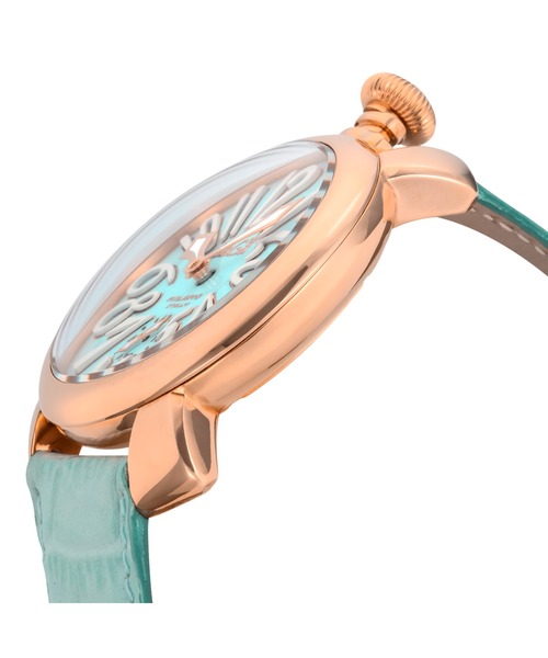 GaGa MILANO（ガガミラノ）の「GaGa MILANO/ガガミラノ MANUALE48MM 腕時計 501103S-LBU ユニセックス（アナログ腕時計・レディース・ライトブルー・FREE）」の2枚目の写真