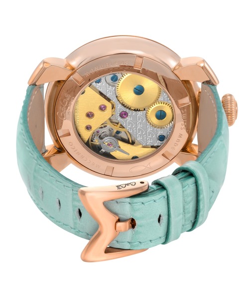 GaGa MILANO（ガガミラノ）の「GaGa MILANO/ガガミラノ MANUALE48MM 腕時計 501103S-LBU ユニセックス（アナログ腕時計・レディース・ライトブルー・FREE）」の3枚目の写真
