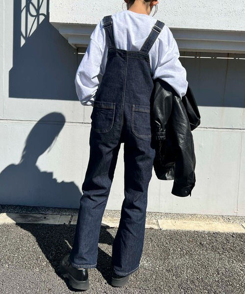 byYOUANCE(バイユアンス)の「イージーフレアサロペット(サロペット/オーバーオール・レディース・ホワイト/ブラック/インディゴブルー・FREE)」の6枚目の写真