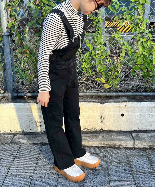 byYOUANCE(バイユアンス)の「イージーフレアサロペット(サロペット/オーバーオール・レディース・ホワイト/ブラック/インディゴブルー・FREE)」の19枚目の写真