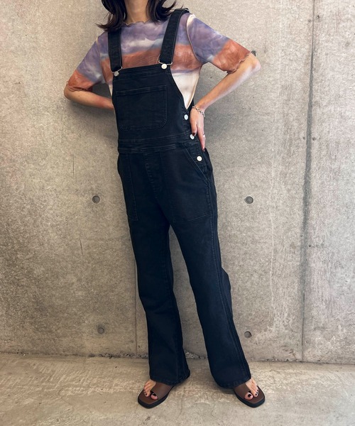 byYOUANCE(バイユアンス)の「イージーフレアサロペット(サロペット/オーバーオール・レディース・ホワイト/ブラック/インディゴブルー・FREE)」の16枚目の写真