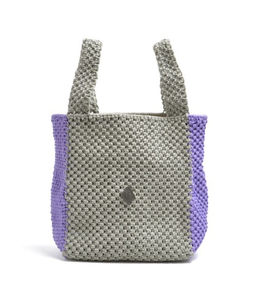 CLEDRAN(クレドラン)の「CL3382 HAND KNIT TOTE 手編み アクリルロープ ショッパー(ショルダーバッグ・レディース・ブラック/ベージュ/グレー/グリーン・FREE)」の2枚目の写真