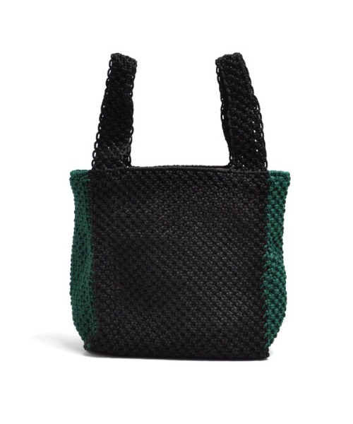 CLEDRAN(クレドラン)の「CL3382 HAND KNIT TOTE 手編み アクリルロープ ショッパー(ショルダーバッグ・レディース・ブラック/ベージュ/グレー/グリーン・FREE)」の8枚目の写真