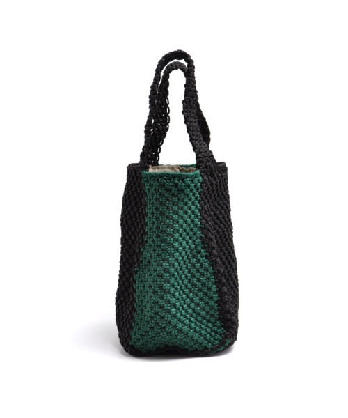 CLEDRAN(クレドラン)の「CL3382 HAND KNIT TOTE 手編み アクリルロープ ショッパー(ショルダーバッグ・レディース・ブラック/ベージュ/グレー/グリーン・FREE)」の9枚目の写真