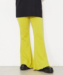 X-girl | LETTUCE EDGE FLARE EASY PANTS/フレアパンツ ウエストゴムパンツ カラーパンツ イージーパンツ(その他パンツ)