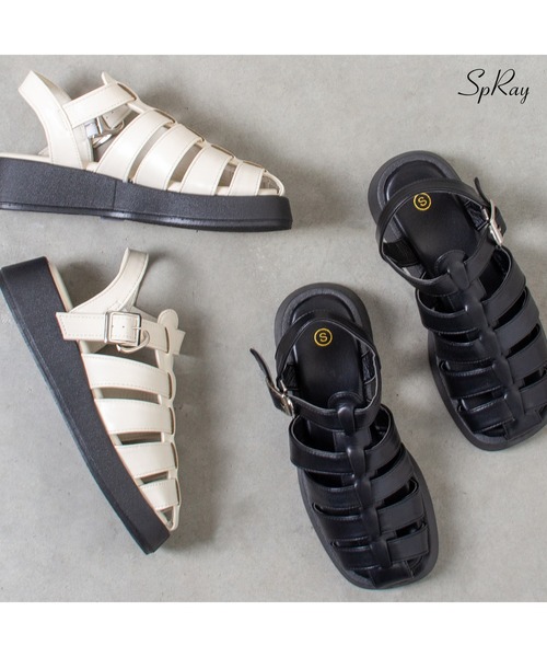 SpRay（スプレイ）の「グルカサンダル（サンダル・レディース・ブラック/アイボリー・SMALL/MEDIUM/LARGE/X-LARGE）」の5枚目の写真