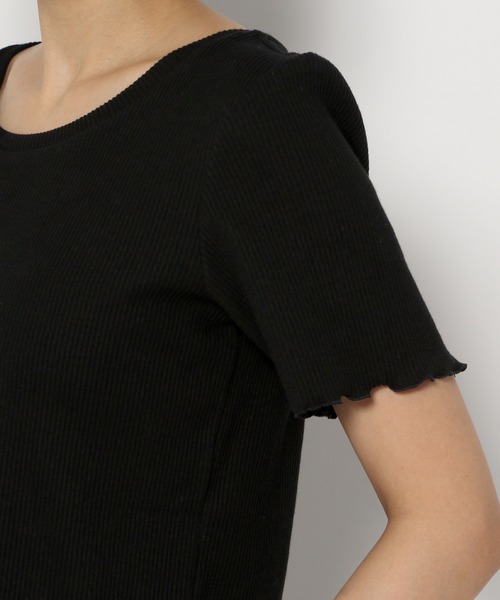 PAGEBOY(ページボーイ)の「テレコメローコンパクトTシャツ(Tシャツ/カットソー・レディース・ブラック/オフホワイト/ロイヤルブルー/グレイッシュベージュ・FREE)」の22枚目の写真