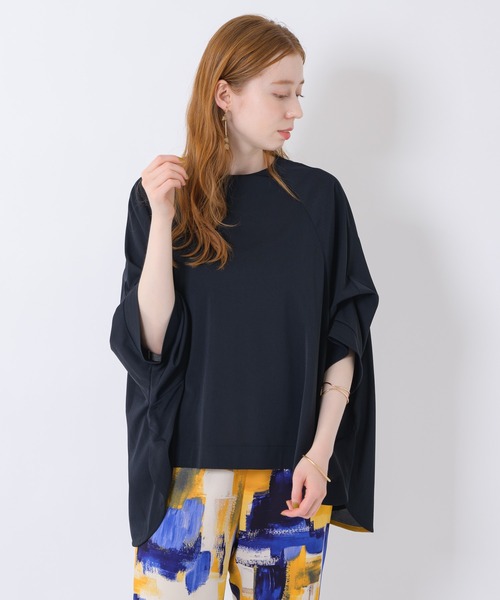 Paradise Picnic（パラダイスピクニック）の「Lallia Mu オーバーブラウス（シャツ/ブラウス・レディース・ブラック/ピンク/グリーン・FREE）」の2枚目の写真