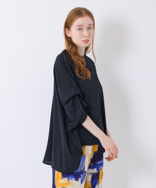 Paradise Picnic（パラダイスピクニック）の「Lallia Mu オーバーブラウス（シャツ/ブラウス・レディース・ブラック/ピンク/グリーン・FREE）」の12枚目の写真