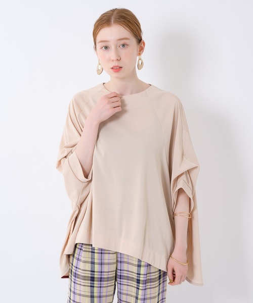 Paradise Picnic（パラダイスピクニック）の「Lallia Mu オーバーブラウス（シャツ/ブラウス・レディース・ブラック/ピンク/グリーン・FREE）」の13枚目の写真