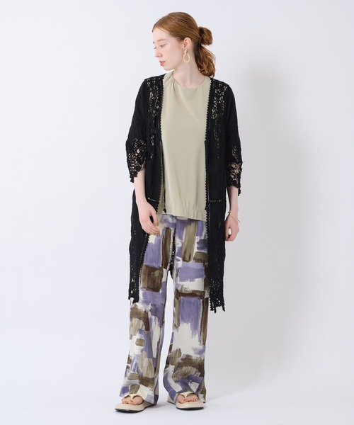 Paradise Picnic（パラダイスピクニック）の「Lallia Mu オーバーブラウス（シャツ/ブラウス・レディース・ブラック/ピンク/グリーン・FREE）」の14枚目の写真