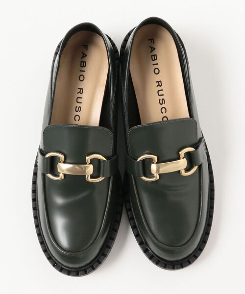 Ray BEAMS(レイビームス)の「FABIO RUSCONI / コインローファー(ローファー・レディース・ブラック/ダークグリーン・38/39/37/36)」の5枚目の写真