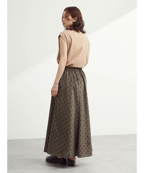 Sugar spoon（シュガースプーン）の「・SUGAR SPOON ドットマーメイドスカート（スカート・レディース・チャコールグレー/カーキ/サックスブルー・FREE）」の7枚目の写真