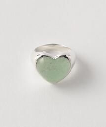 <ANNIKA INEZ>HEART RING LARGE AVENTURINE/リング