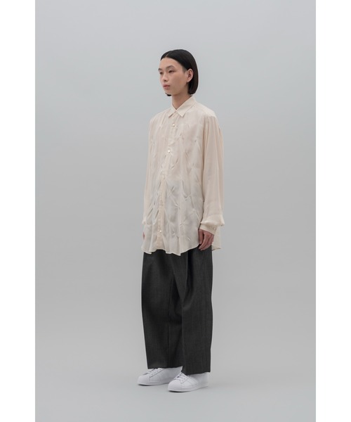 NEONSIGN(ネオンサイン)の「NEONSIGN ネオンサイン / Wide denim slacks “Wool” ワイドデニムスラックス "ウール" / N1605(スラックス・メンズ・ブラック/ネイビー・44/46/48/36/38/42)」の16枚目の写真