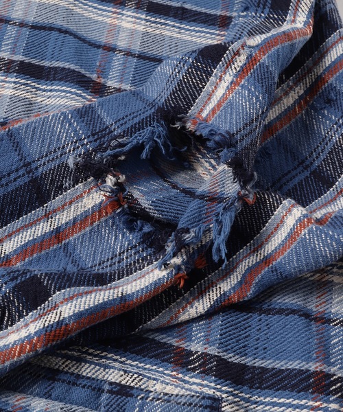ジャケット・アウター JieDa FLANNWL DAMAGE SHIRT Jieda（ジエダ）の「DAMAGE FLANNEL HOOD SHIRT（シャツ