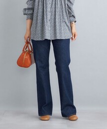 〈洗濯機可能〉11.5oz デニムセミフレアパンツ◆