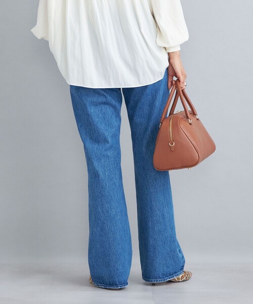 SHIPS(シップス)の「〈洗濯機可能〉11.5oz デニムセミフレアパンツ◆(デニムパンツ・レディース・ブルー/ネイビー・SMALL/MEDIUM/LARGE)」の17枚目の写真