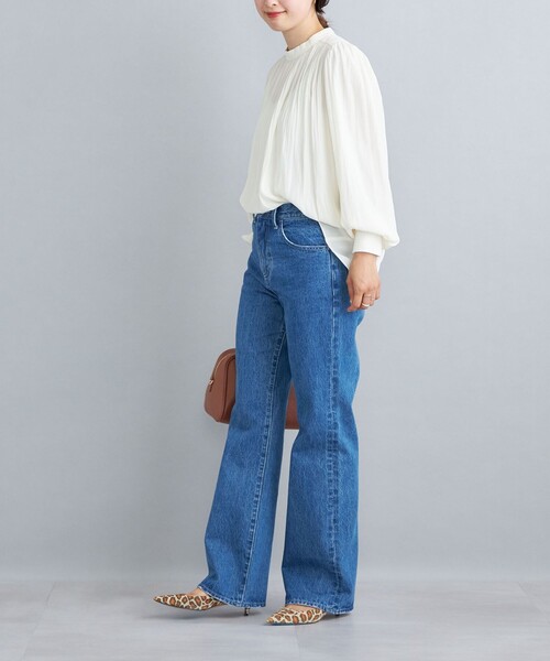 SHIPS(シップス)の「〈洗濯機可能〉11.5oz デニムセミフレアパンツ◆(デニムパンツ・レディース・ブルー/ネイビー・SMALL/MEDIUM/LARGE)」の19枚目の写真