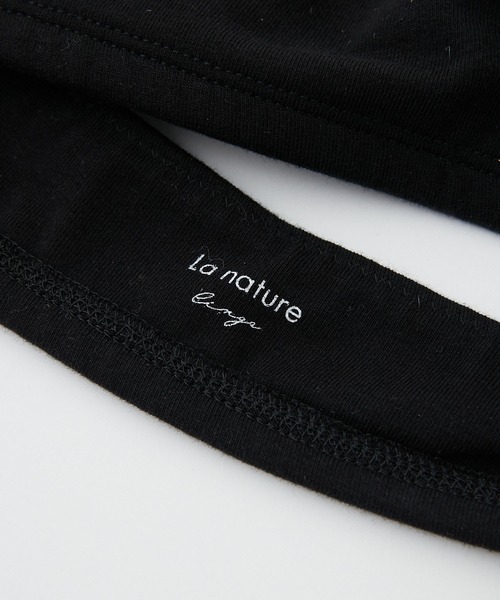 GALLARDAGALANTE(ガリャルダガランテ)の「【La nature linge】ベア天竺キャミソールブラ(ブラジャー・レディース・ホワイト/ブラック・1/0)」の12枚目の写真