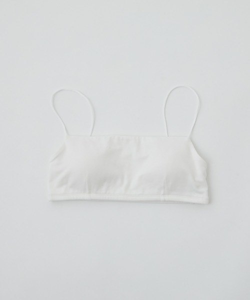 GALLARDAGALANTE(ガリャルダガランテ)の「【La nature linge】ベア天竺キャミソールブラ(ブラジャー・レディース・ホワイト/ブラック・1/0)」の14枚目の写真