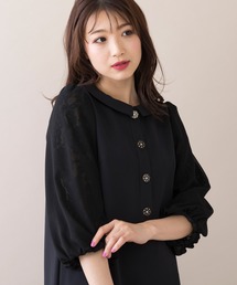 Rose Tiara（ローズティアラ）の「襟付きストレートラインワンピース（ワンピース）」