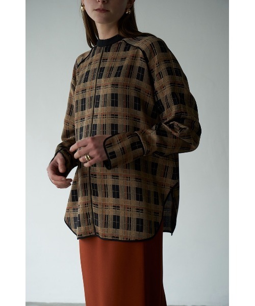 CLANE（クラネ）の「CHECK PIPING TOPS（その他トップス）」 - WEAR