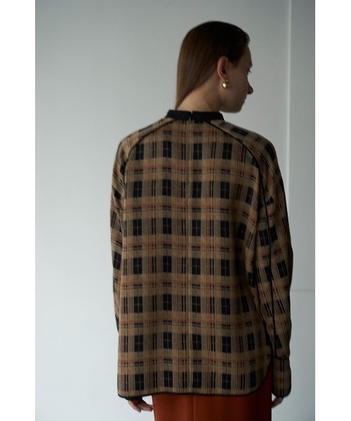 CLANE（クラネ）の「CHECK PIPING TOPS（その他トップス）」 - WEAR