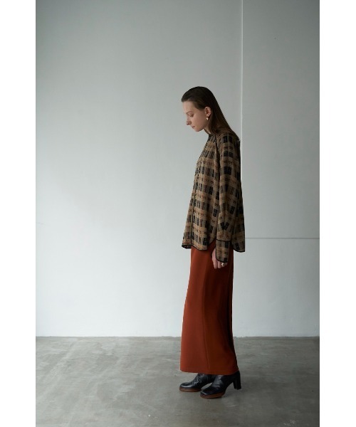 CLANE(クラネ)の「CHECK PIPING TOPS(その他トップス・レディース・ベージュ/ネイビー・1/2)」の6枚目の写真