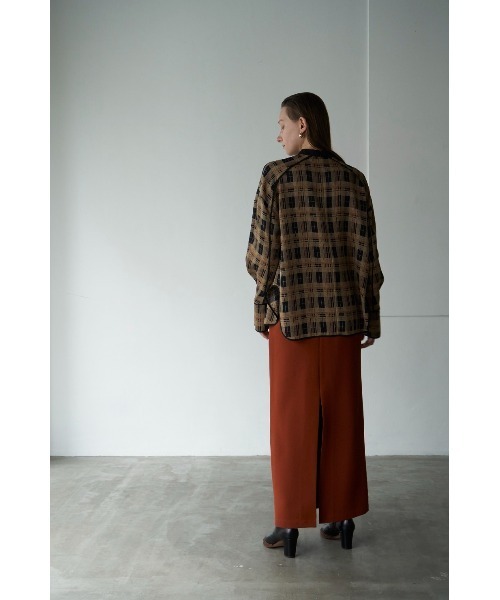 CLANE(クラネ)の「CHECK PIPING TOPS(その他トップス・レディース・ベージュ/ネイビー・1/2)」の7枚目の写真