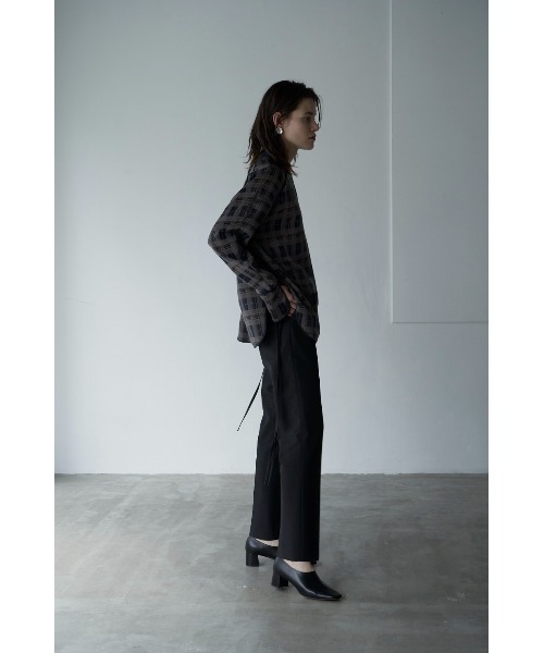 CLANE(クラネ)の「CHECK PIPING TOPS(その他トップス・レディース・ベージュ/ネイビー・1/2)」の19枚目の写真