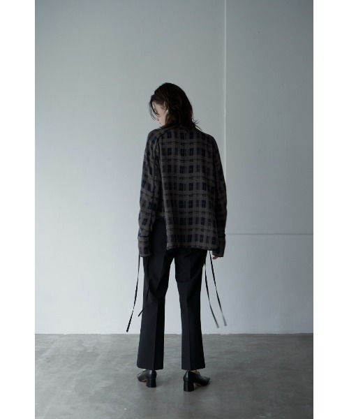 CLANE(クラネ)の「CHECK PIPING TOPS(その他トップス・レディース・ベージュ/ネイビー・1/2)」の20枚目の写真