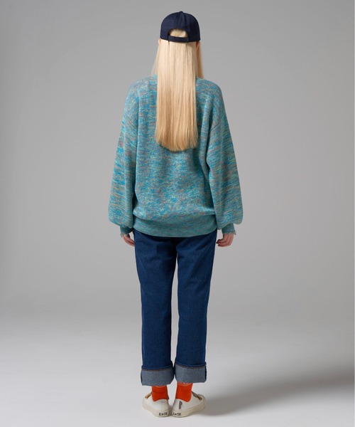 SINK kotohayokozawa(シンク コトハヨコザワ)の「MULTICOLOR DAMAGED KNIT(ニット/セーター・レディース・バーガンディー/イエロー/ブルー・M/L)」の14枚目の写真