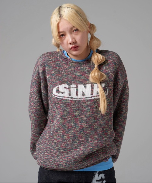 SINK kotohayokozawa(シンク コトハヨコザワ)の「MULTICOLOR DAMAGED KNIT(ニット/セーター・レディース・バーガンディー/イエロー/ブルー・M/L)」の8枚目の写真