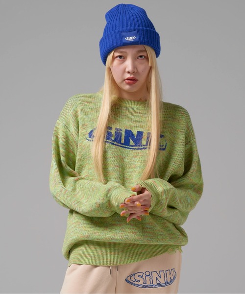 SINK kotohayokozawa(シンク コトハヨコザワ)の「MULTICOLOR DAMAGED KNIT(ニット/セーター・レディース・バーガンディー/イエロー/ブルー・M/L)」の11枚目の写真