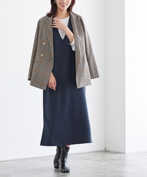 Pierrot（ピエロ）の「2wayジャンパースカート（ジャンパースカート・レディース・ブラック/ネイビー/モカ/ライトベージュ・M/L/PM）」の17枚目の写真