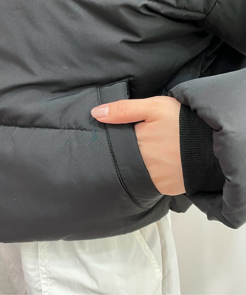 EPIMI E'PIMMY（エピミエピミー）の「マフラーセット中綿ブルゾン（ダウンジャケット/コート・レディース・アイボリー/ブラック・MEDIUM）」の13枚目の写真