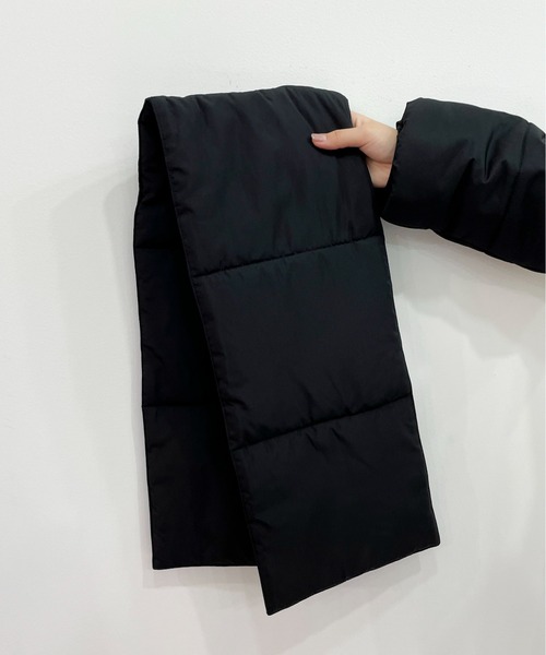 EPIMI E'PIMMY（エピミエピミー）の「マフラーセット中綿ブルゾン（ダウンジャケット/コート・レディース・アイボリー/ブラック・MEDIUM）」の14枚目の写真