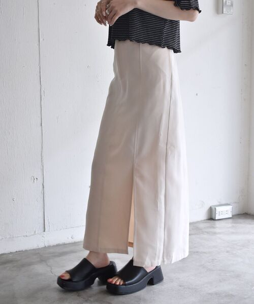 RETRO GIRL（レトロガール）の「スリットナローSK（スカート・レディース・ブラック/レッド/ナチュラル/ブラウン系その他2・FREE）」の8枚目の写真