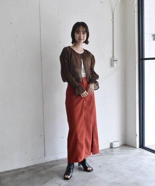RETRO GIRL（レトロガール）の「スリットナローSK（スカート・レディース・ブラック/レッド/ナチュラル/ブラウン系その他2・FREE）」の13枚目の写真