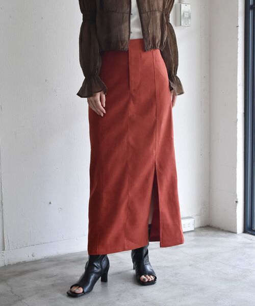 RETRO GIRL（レトロガール）の「スリットナローSK（スカート・レディース・ブラック/レッド/ナチュラル/ブラウン系その他2・FREE）」の17枚目の写真