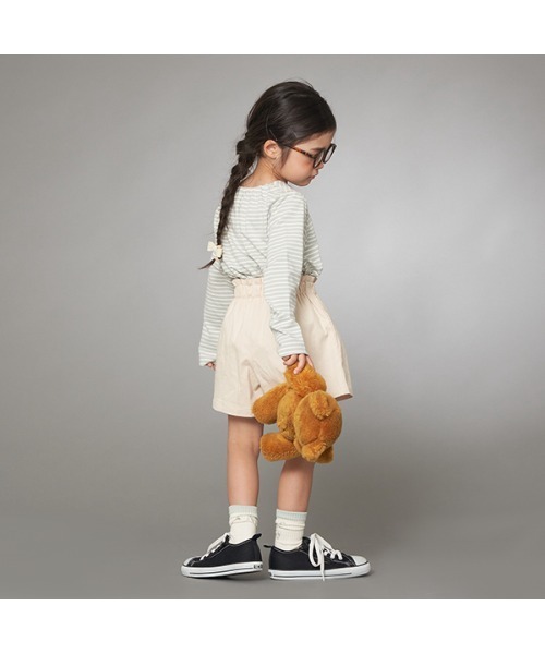 Lycee mine（リセマイン）の「フライスボーダースカラップTシャツ＆ストレッチキュロットパンツ（その他トップス・キッズ・ネイビー/ピンク/ミント/ベージュ系・110cm/100cm/120cm/130cm/150cm/140cm）」の8枚目の写真