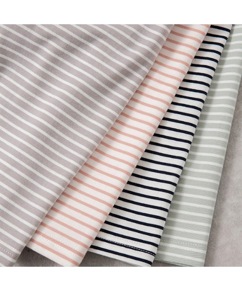 Lycee mine（リセマイン）の「フライスボーダースカラップTシャツ＆ストレッチキュロットパンツ（その他トップス・キッズ・ネイビー/ピンク/ミント/ベージュ系・110cm/100cm/120cm/130cm/150cm/140cm）」の14枚目の写真