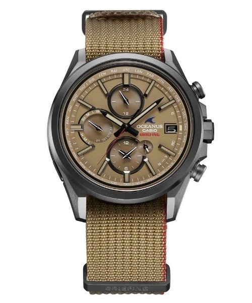 BRIEFING（ブリーフィング）の「【オシアナス×ブリーフィング】OCEANUS×BRIEFING OCW-T4000BRE RAPTOP CASE SET（アナログ腕時計・メンズ・ベージュ系その他・FREE）」の11枚目の写真