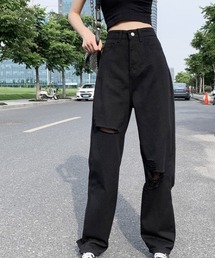 gossip！ロサンゼルス | ブラックデニムパンツ(デニムパンツ)