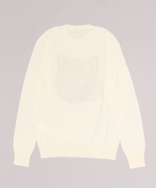Maison Kitsune（メゾンキツネ）の「MAISON KITSUNE FOX HEAD CREW KNIT メゾン キツネ フォックスヘッド クルー ニット（ニット/セーター・レディース・オフホワイト・SMALL/MEDIUM/LARGE/X-LARGE/X-SMALL）」の8枚目の写真
