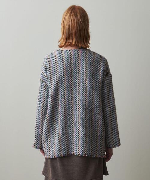 ▼美品 スティーブンアラン 3,3万円 ジャガードブルゾン ノーカラージャケット ▽美品 スティーブンアラン 3,3 ジャガードブルゾン ノーカラージャケット