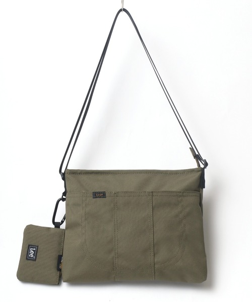 Lee(リー)の「Lee/リー CORDURA サコッシュ/ネックポーチ/ミニポーチ付き(ショルダーバッグ・メンズ・ブラック/カーキ/ブラウン/グレー・FREE)」の4枚目の写真
