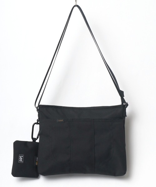 Lee(リー)の「Lee/リー CORDURA サコッシュ/ネックポーチ/ミニポーチ付き(ショルダーバッグ・メンズ・ブラック/カーキ/ブラウン/グレー・FREE)」の2枚目の写真
